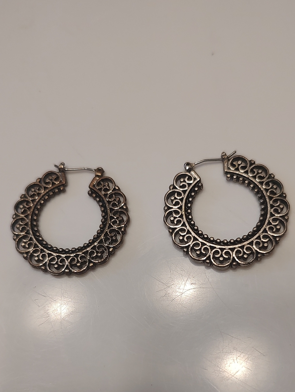 Premier Designs Floral Hoop Earrings
